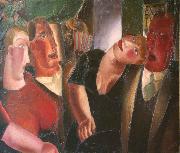 Frits Van den Berghe Lovers in the village oil painting artist